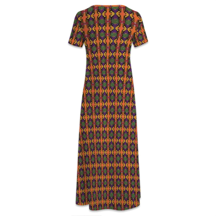 Celebrating Sistas Short Sleeve Maxi Dress