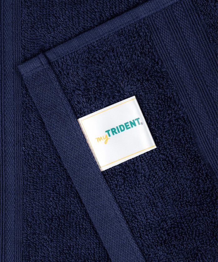 Celebration Towels 4Pc set, Regal Blue | 450GSM, 100% Cotton