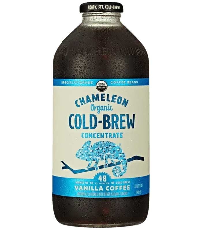 Chameleon Organic Cold Brew Vanilla Coffee Concentrates - 32oz. - East Side Grocery