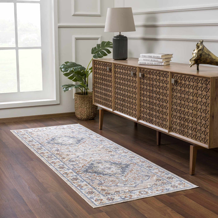 Charcoal, Camel, Silver and Brown Traditional Heriz Area Rug - The Rug Decor