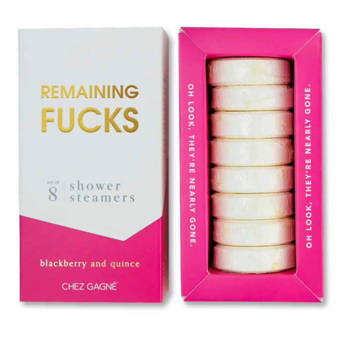 Chez Gagne Remaining Effs Shower Steamers (Blackberry Quince) Set of 8