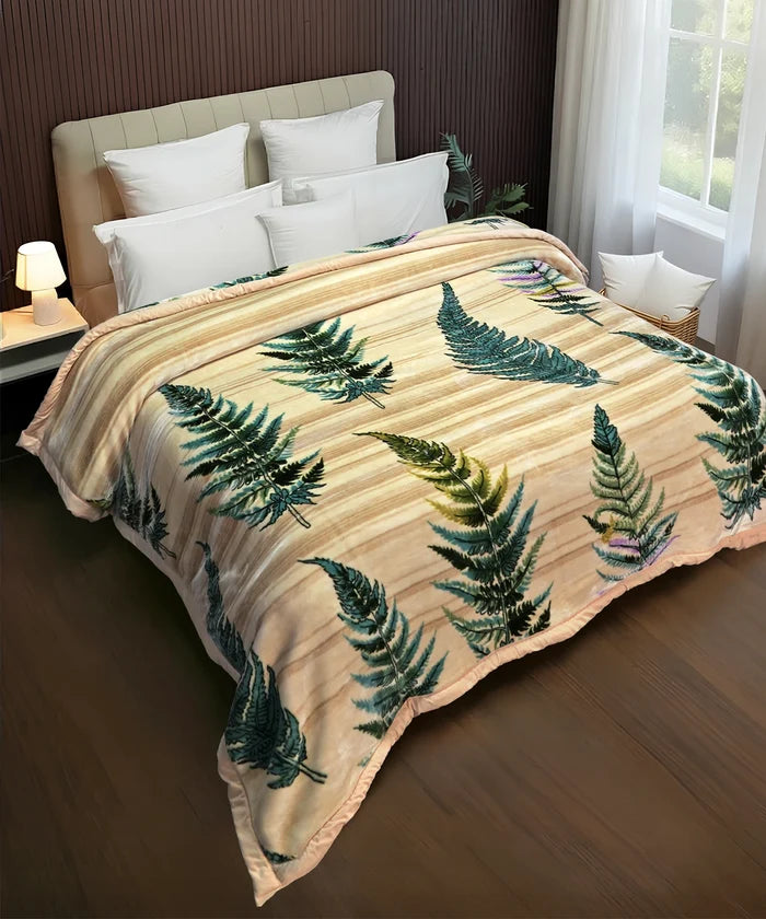 Classic Cozy Cocoon 2 ply Double Mink Blanket, Ren|3.5 KG