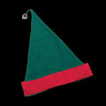 "Classic Elf Hat - Green Stripe" Costume Accessory