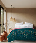 Classic Safarnama Double AC Comforter, Lakeside Drift| 210 TC Cotton Shell 150 GSM Polyester Filling