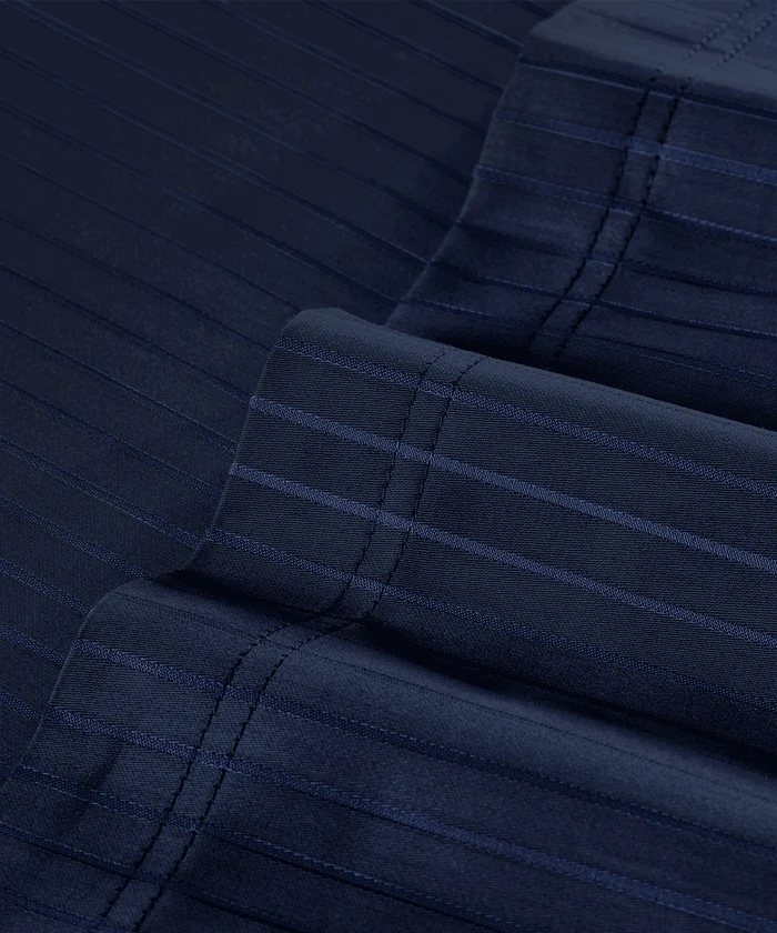 Classic Style me Solid King Bedsheet Set, Iron Blue | 210TC Cotton| 2 Pillow Covers