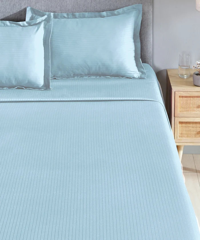 Classic Style me Solid King Bedsheet Set, Orion | 210TC Cotton| 2 Pillow Covers