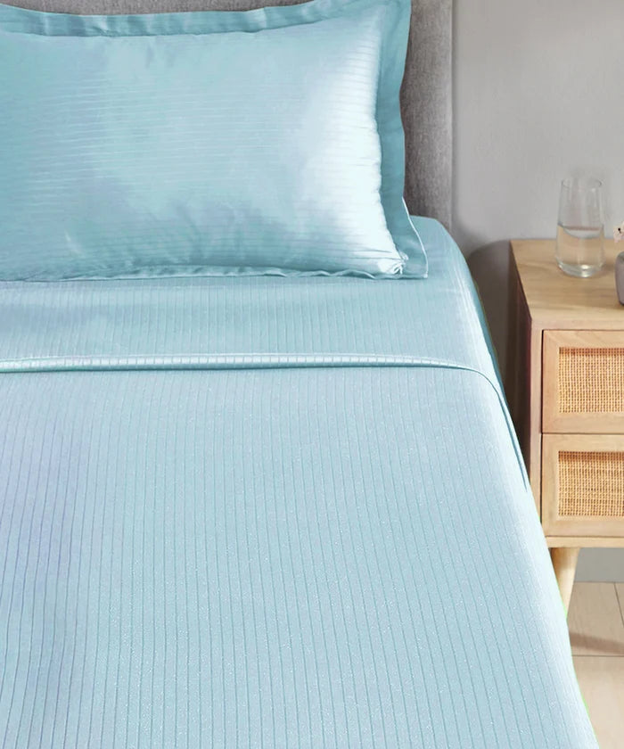 Classic Style me Solid Single Bedsheet Set, Ember| 210TC Cotton | 1 Pillow Cover