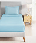 Classic Style me Solid Single Bedsheet Set,Orion| 210TC Cotton | 1 Pillow Cover