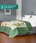 Classic Tranquil Touch 2 ply Double Blanket, Ivy| 4 KG