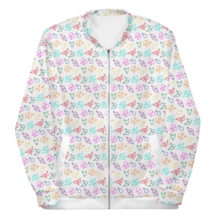 Come As You Are (Light) Bomber Jacket | Queer Art