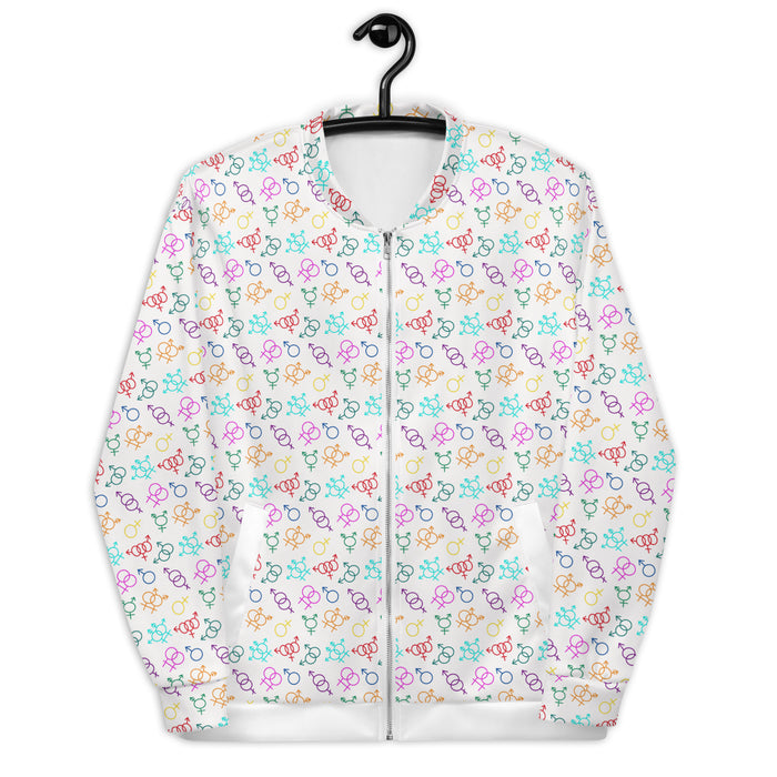 Come As You Are (Light) Bomber Jacket | Queer Art