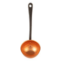 Copper Ladle with Cast Iron Handle — ladle upright with round copper cup and hanging hole; Cuisine Romefort