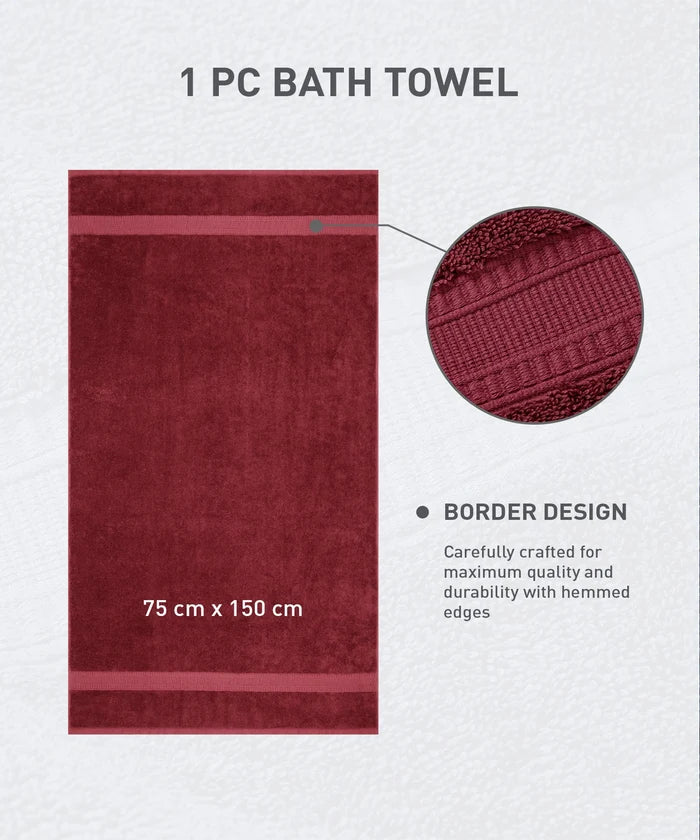 Cotton Bamboo 1 Pc Bath Towel, Desert Dreams| 600 GSM