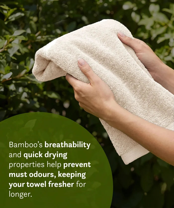 Cotton Bamboo Bath Towel, Beige| 450 GSM