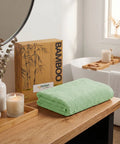 Cotton Bamboo Bath Towel, Sage Green| 450 GSM