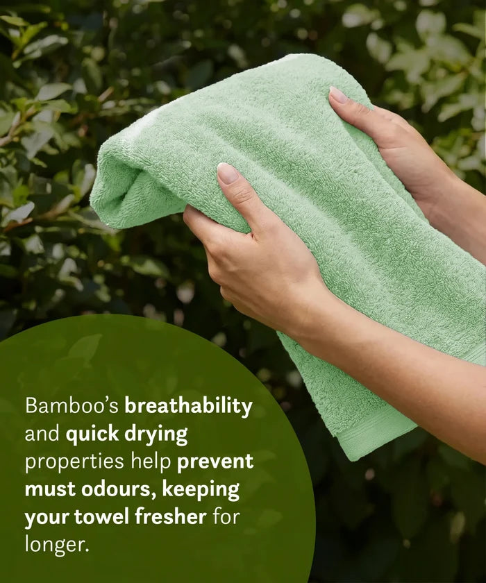 Cotton Bamboo Bath Towel, Sage Green| 450 GSM