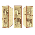 Crime Scene Book Nook - A Detailed Backstreet of a Big City with Traces of a Crime - Glowforge
