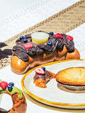 Croissant Candle Holder, Chocolate