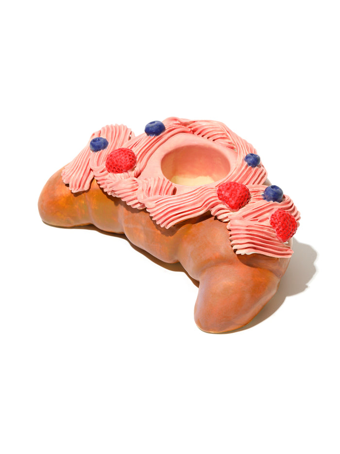 Croissant Candle Holder, Strawberry