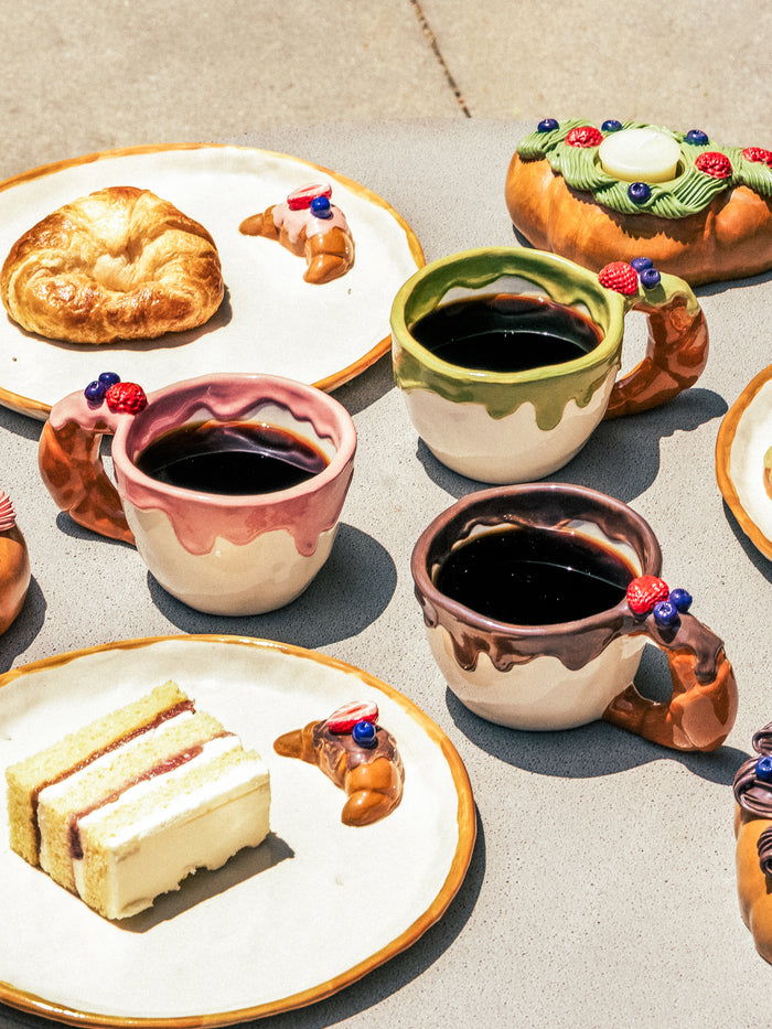Croissant Coffee Cup, Matcha