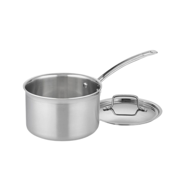Cuisinart MultiCladPro Saucepan w/Lid: 3 QT