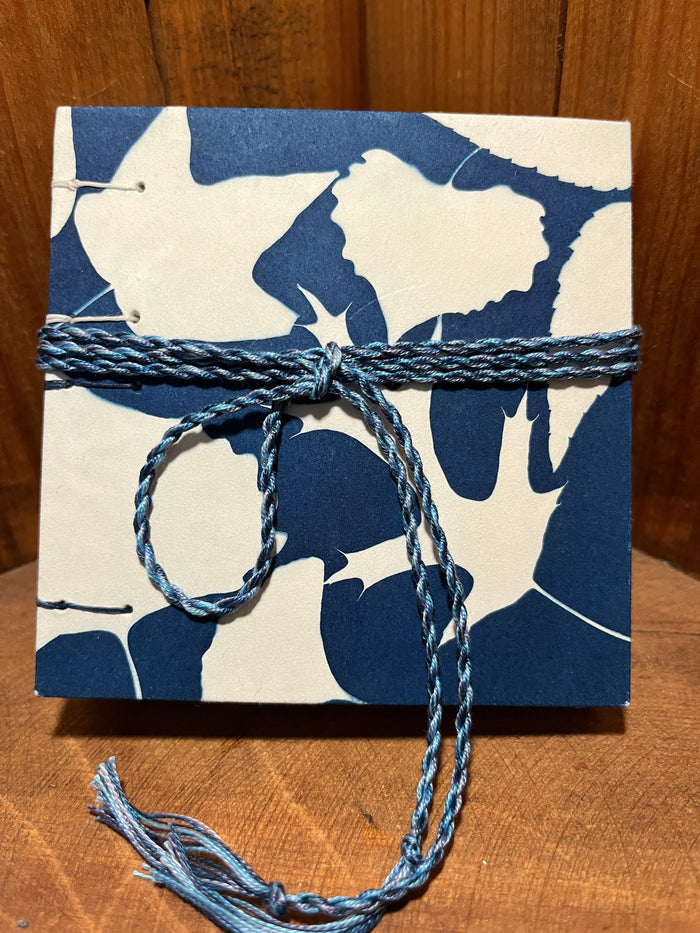 Cyanotype Coptic Stitch Hardcover Journal, Twelve Signature