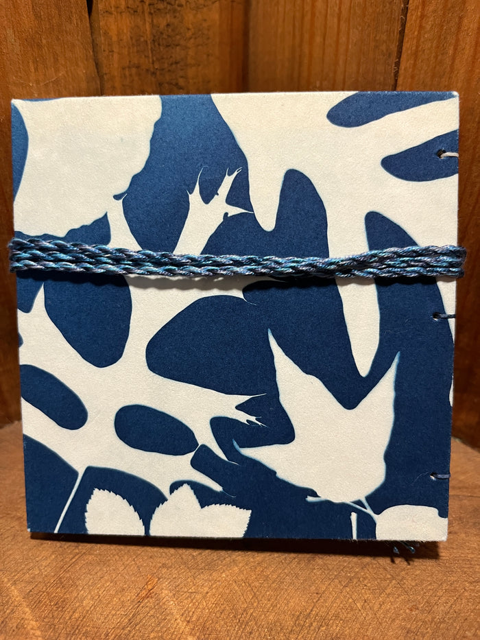 Cyanotype Coptic Stitch Hardcover Journal, Twelve Signature