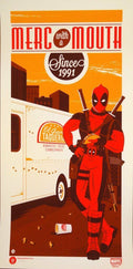 Deadpool by Dave Perillo, 12" x 24" Screen Print