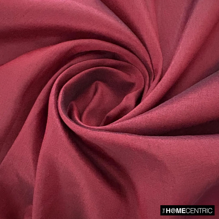 Deep Red Art Silk / Faux Silk Fabric By The Yard