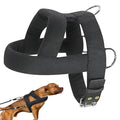 Dog Weight Pulling Harness | Black Adjustable Training Vest & Leash for Medium/Large Working Dogs like Husky