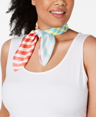 Echo Colorful Stripe Square Scarf, Multi. - Machann.com