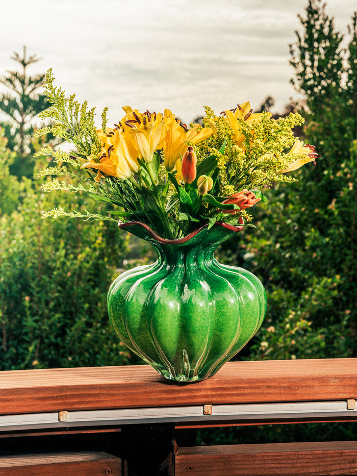 Emerald Crest Vase