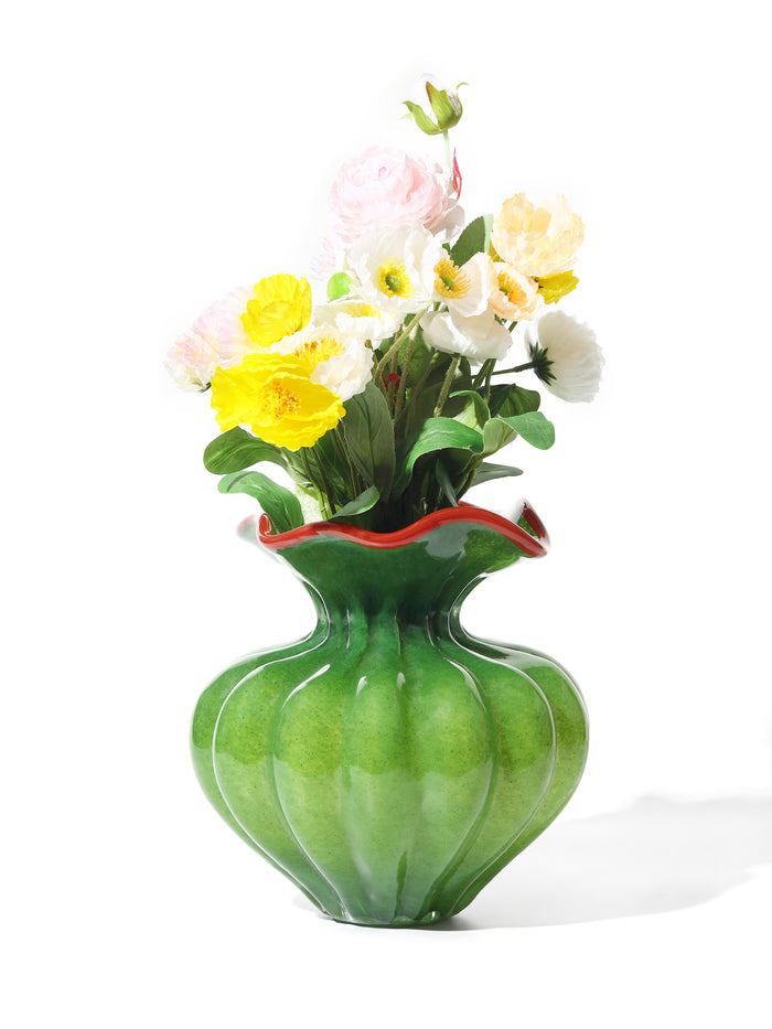 Emerald Crest Vase