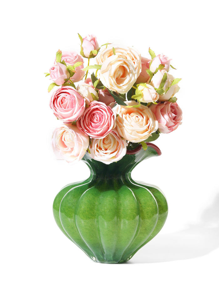 Emerald Crest Vase