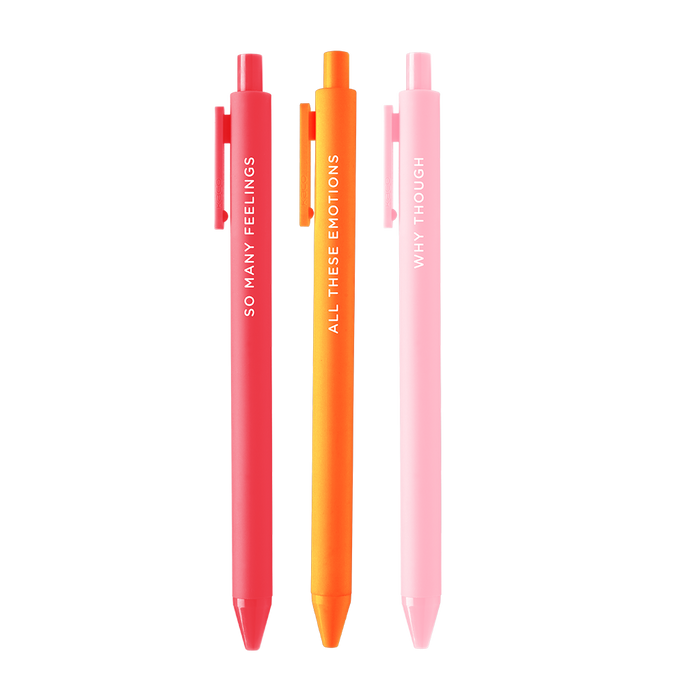Emotional Jotter Pen Set - 3 pack