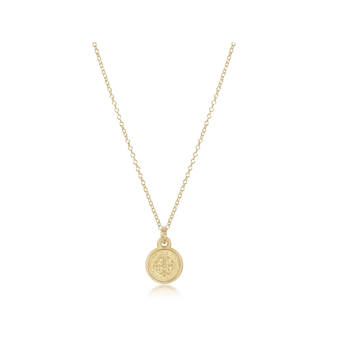 Enewton - 16" Necklace Gold - Blessing Small Gold Disc - Findlay Rowe Designs