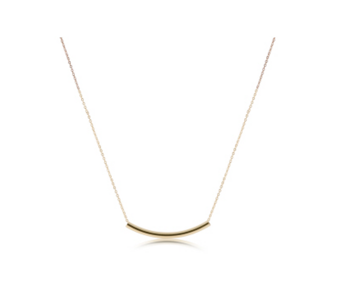 Enewton - 16" Necklace gold - Bliss Bar Smooth - Findlay Rowe Designs