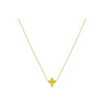 Enewton - 16" Necklace Gold - Signature Cross Small Canary - Findlay Rowe Designs
