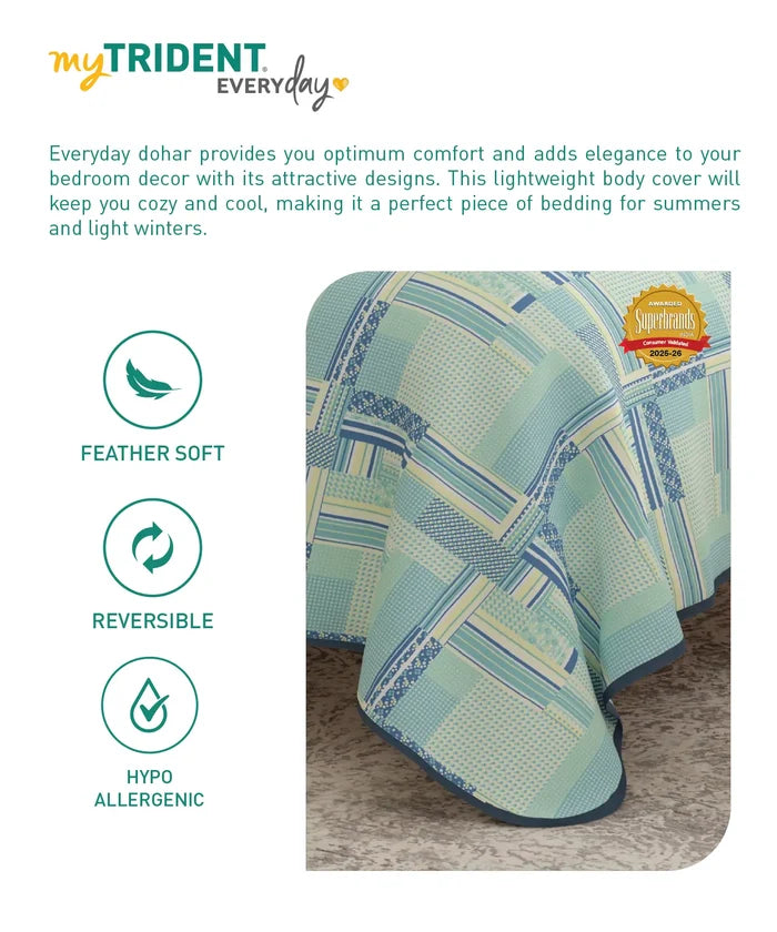 Everyday Double Dohar, Mazikien|95 GSM Micro Polyester|Reversible