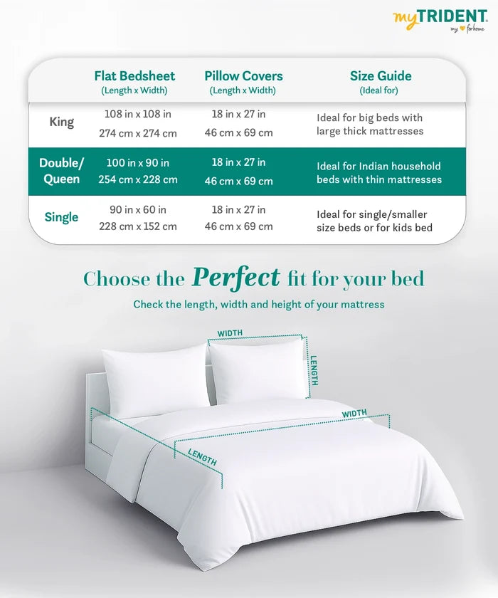 Everyday Printed Double Bedsheet Set, Blair Red | 120TC Cotton| 2 Pillow covers