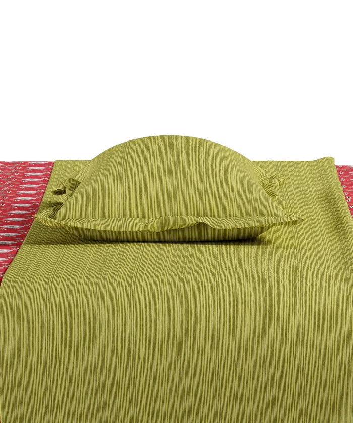 Everyday Printed King Bedsheet Set, Petal Pop Red| 120TC Cotton|2 Pillow covers