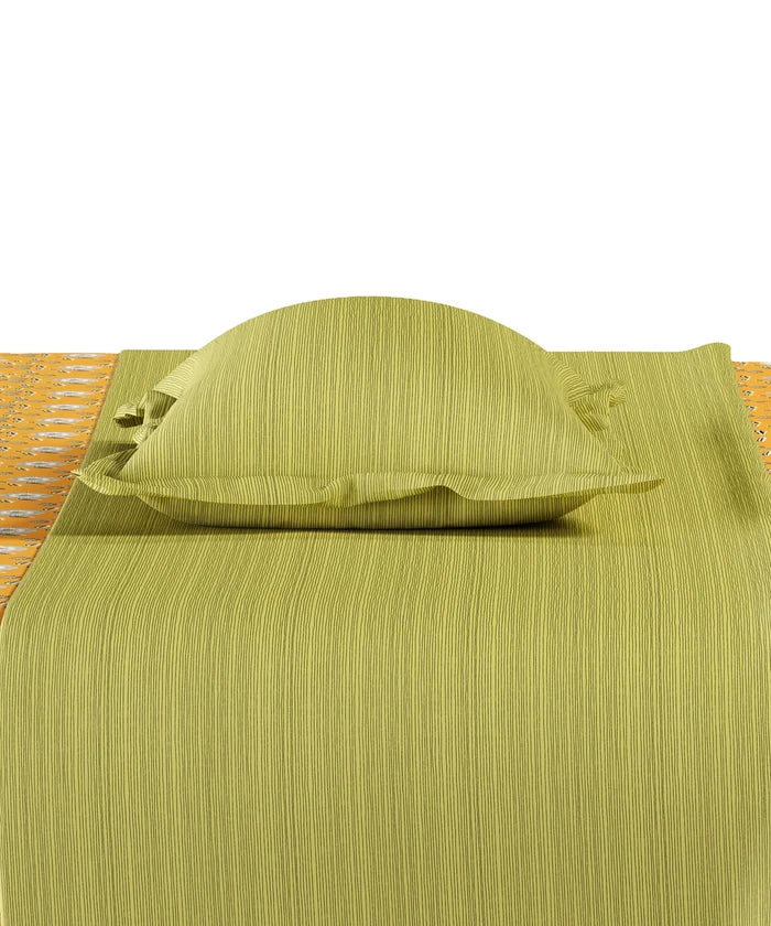 Everyday Printed King Bedsheet Set, Petal Pop Yellow| 120TC Cotton|2 Pillow covers