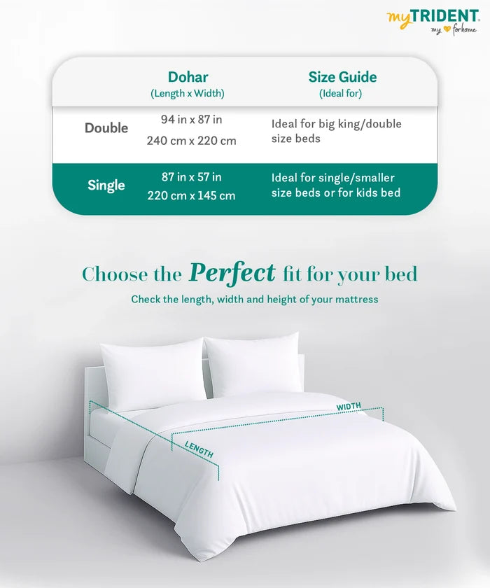 Everyday Single Dohar, Blossom Field|95 GSM Micro Polyester|Reversible