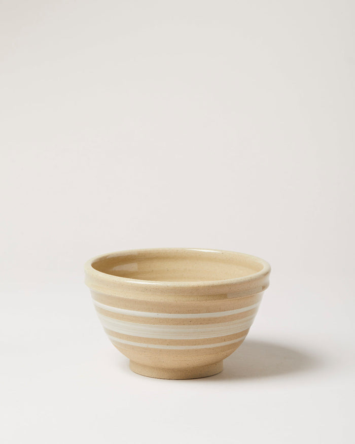 Farmhouse Yellowware Stoneware Mixing Bowl — smaller Yellowware bowl; Farmhouse Pottery