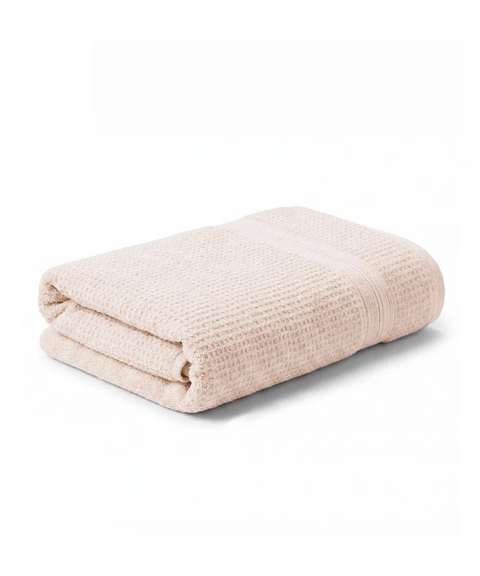 Finesse Fashion Waffle Bath Towel, Peyote|600 GSM Cotton