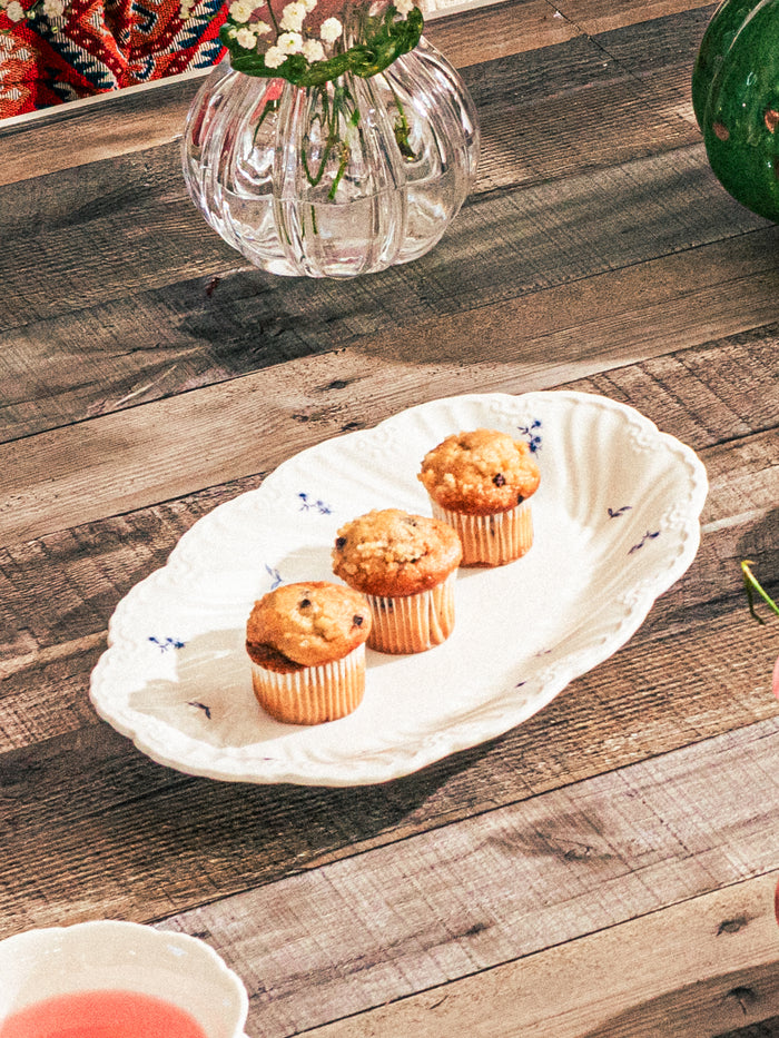Fiora Bloom Oval Platter, 12 inch