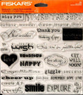 Fiskars Sentiments Clear Stamps - SCRAPBOOKFARE