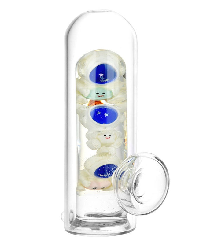 Floating Astronauts 5.25" Glass Hand Pipe