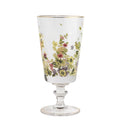 Flor do Ocidente Crystal Stemmed Glass with Gold Accents by Tania Bulhões