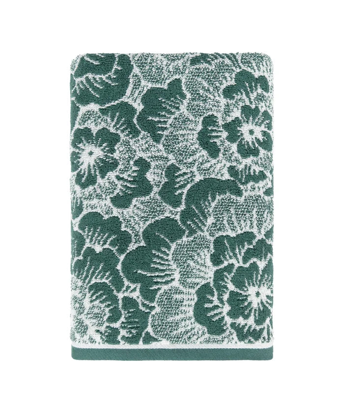 Floral 1 Pc Bath Towel, Geen| 600 GSM Cotton